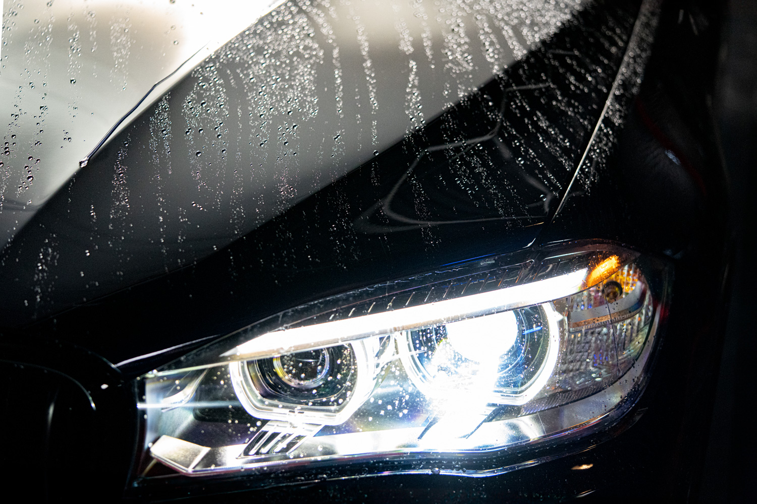 Ceramic coatings provide hydrophobic protection to a BMW