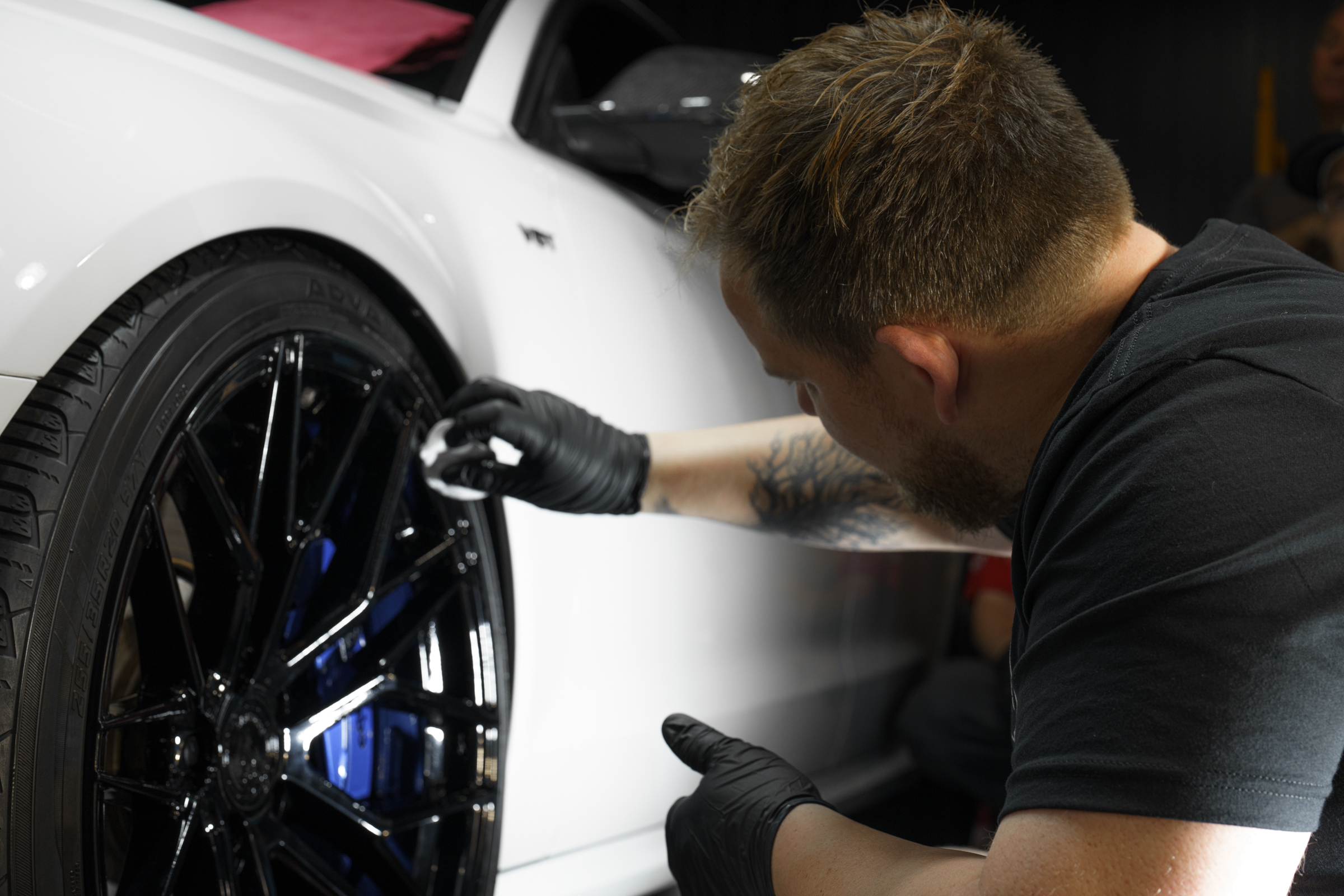 Fireball ceramic coating installer installs a fireball ceramic coating